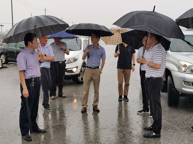 省交通运输厅建设治理处副处长杨菲铃一行赴路桥集团望江片区项目检查督导事情
