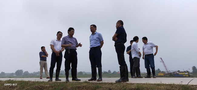 望江县委书记李跃云赴路桥集团G347安九二期PPP项目检查指导防汛事情