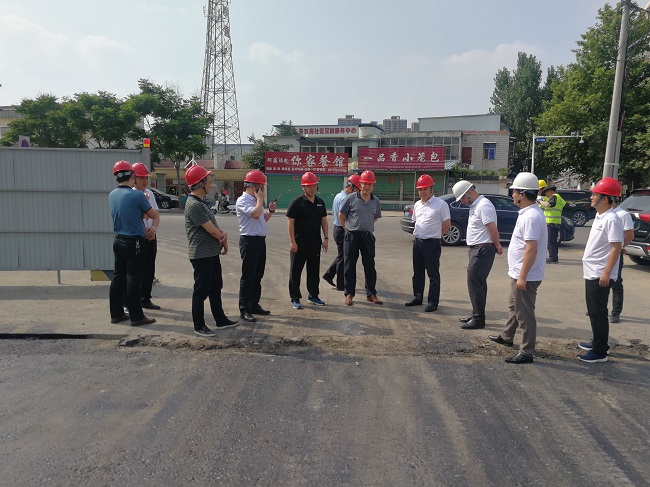 股份公司党委副书记、总司理许克顺一行深入路桥集团利辛PPP项目调研