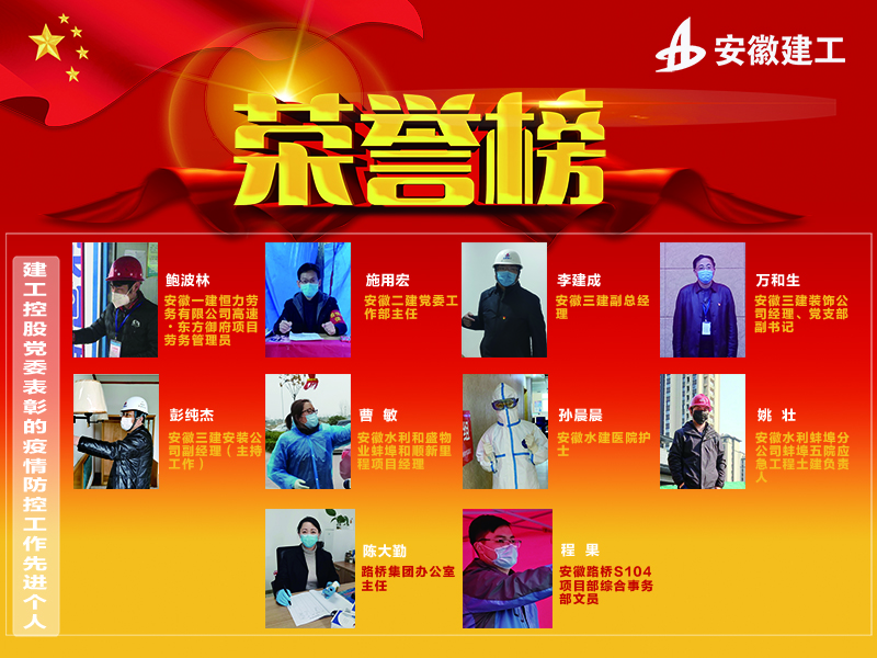 战疫中的感动 大考中的继续 —集团涌现出一批疫情防控事情先进整体和先进个人