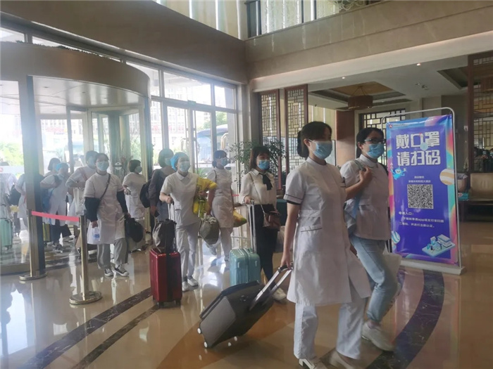 同心战争！六安旅馆为援助六安医疗队提供后勤包管