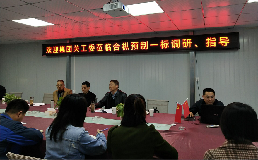 集团关工委赴省路港公司合枞高速预制一标项目开展调研
