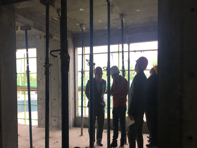 安徽一建召开高层住宅铝模支持系统观摩会暨4月份手艺质量事情例会