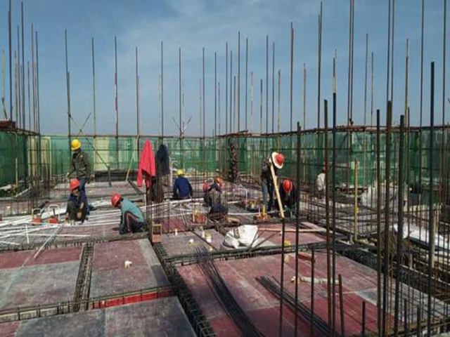 安徽一建各项目部掀起抢工热潮