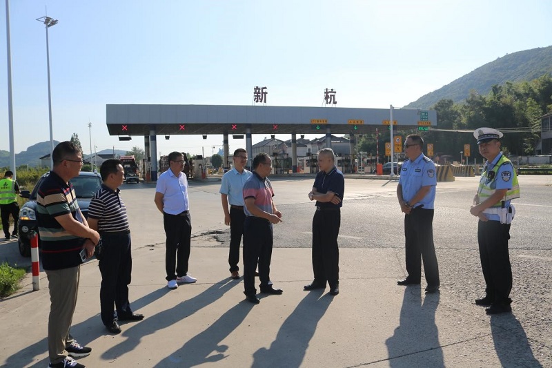 广德市副市长戴险峰赴安建投资广德PPP项目新杭收费站调研