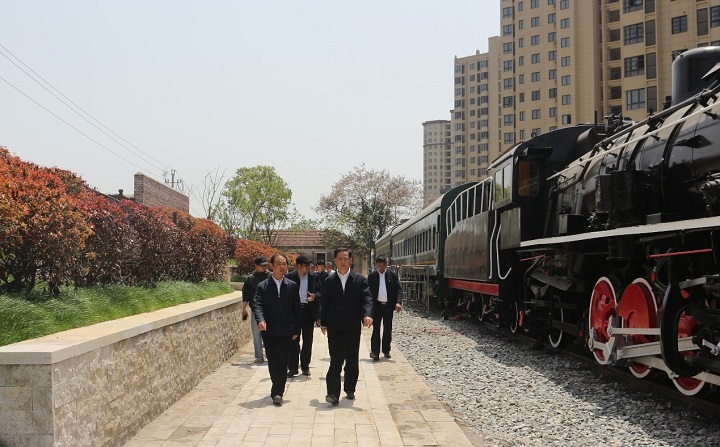 蚌埠市委书记黄晓武莅临安建总承包固镇PPP项目调研