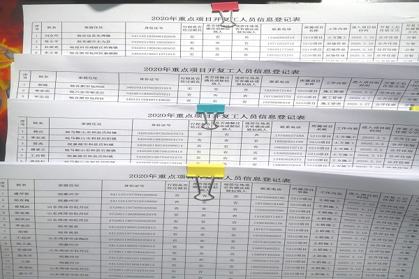 做好疫情防控 安徽路港S210和城段改建项目有序复工