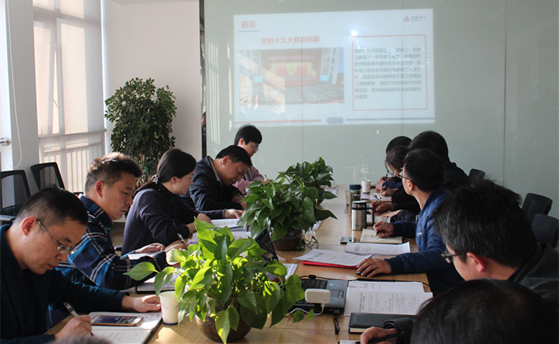 安建财务党总支召开中心组学习（扩大）会专题学习宣传贯彻党的十九大精神