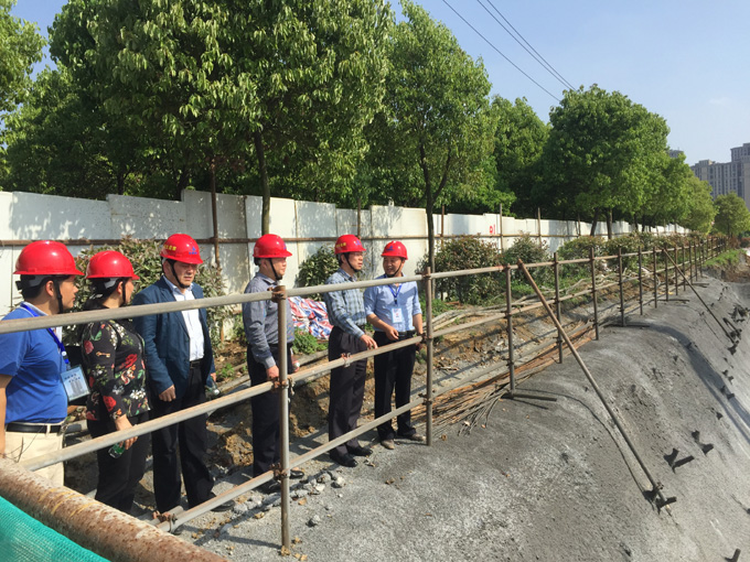 集团公司副总司理王厚良一行赴合肥南岗第二复建点项目检查指导事情