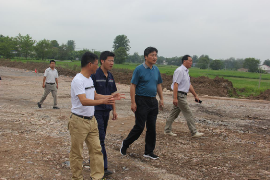 安建建设总司理陈传文赴合肥、舒城等项目检查指导事情