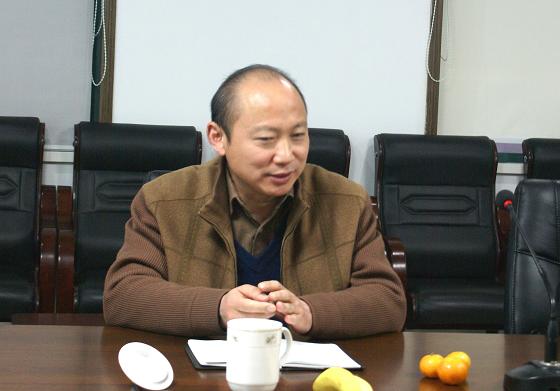 集团公司党委副书记、副董事长、总司理赵时运一行莅临省建科院调研指导事情