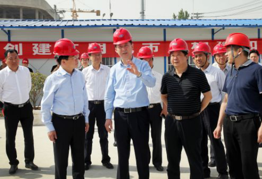 淮北市委书记黄晓武一行调研安建地产棚改项目