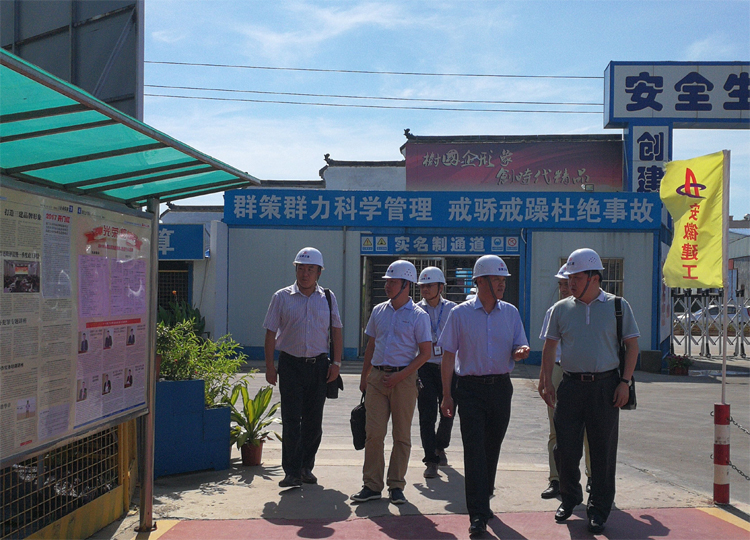 集团公司副总司理戴良军一行赴安徽三建海南项目调研指导事情