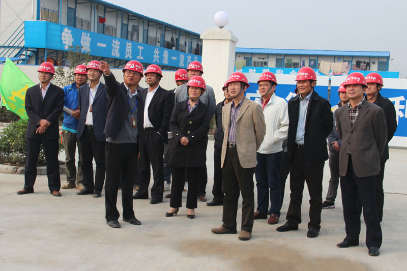 365英国上市总司理赵时运一行视察安徽水利滨湖中心项目