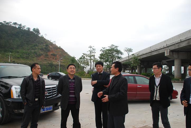 集团公司董事长胡运成视察广东惠阳城区环城路建设项目