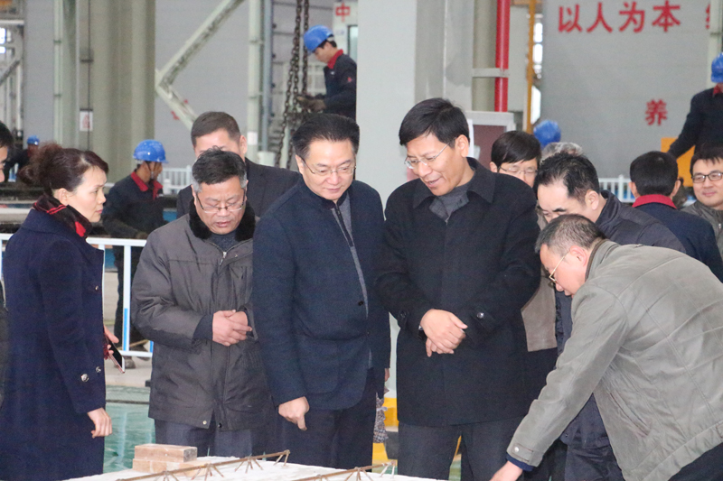 安徽省住建厅副厅长曹剑一行赴安徽365英国上市修建工业公司调研