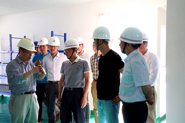 住建部质安司及省质监总站向导一行调研安徽三建修建工业化生长