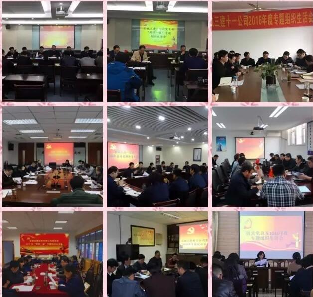 聚焦问题不散光 真批实改促团结 较真碰硬有辣味 红脸出汗触灵魂——安徽三建公司所属各支部2016年度组织生涯会圆满落幕