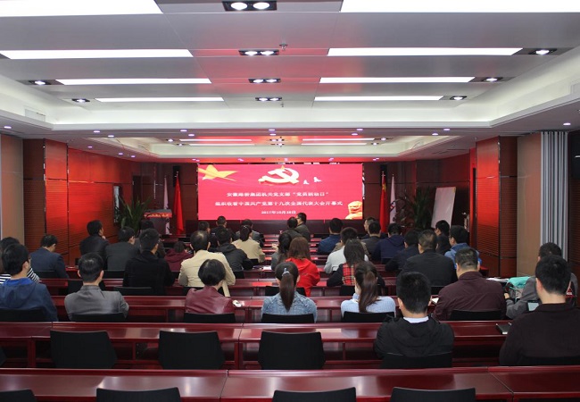 迅速掀起学习热潮，，，，路桥集团集中组织全体党员干部、职工群众收看党的十九大开幕式直播