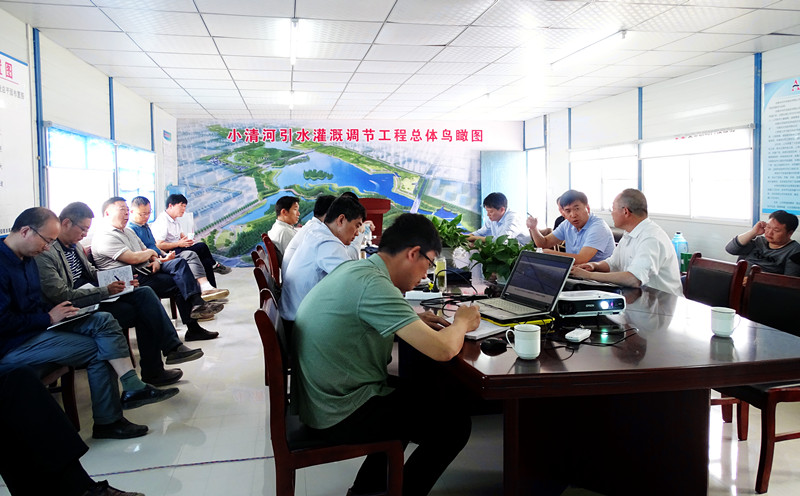 驻马店市副市长王明威深入安徽水利小清河工程现场调研检查
