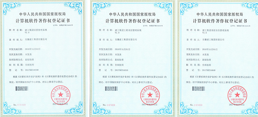 集团项目治理再获得三项软件著作权