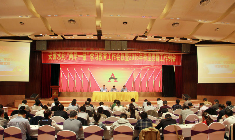 安徽水利召开“两学一做”学习教育事情聚会