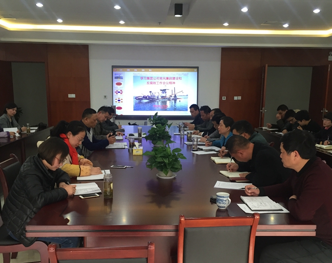 安徽交航公司组织学习集团公司党风廉政建设和反糜烂事情聚会精神