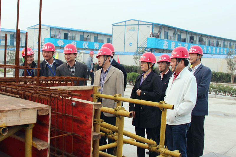 365英国上市总司理赵时运一行视察安徽水利滨湖中心项目