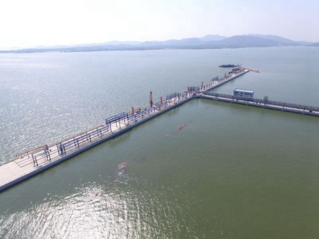 安徽路港承建的安庆港石门湖凤凰作业区工业品码头顺遂通过交工验收 