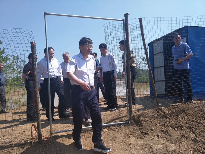 安徽省交通厅罗宁副厅长莅临安徽交航沱浍河项目视察事情