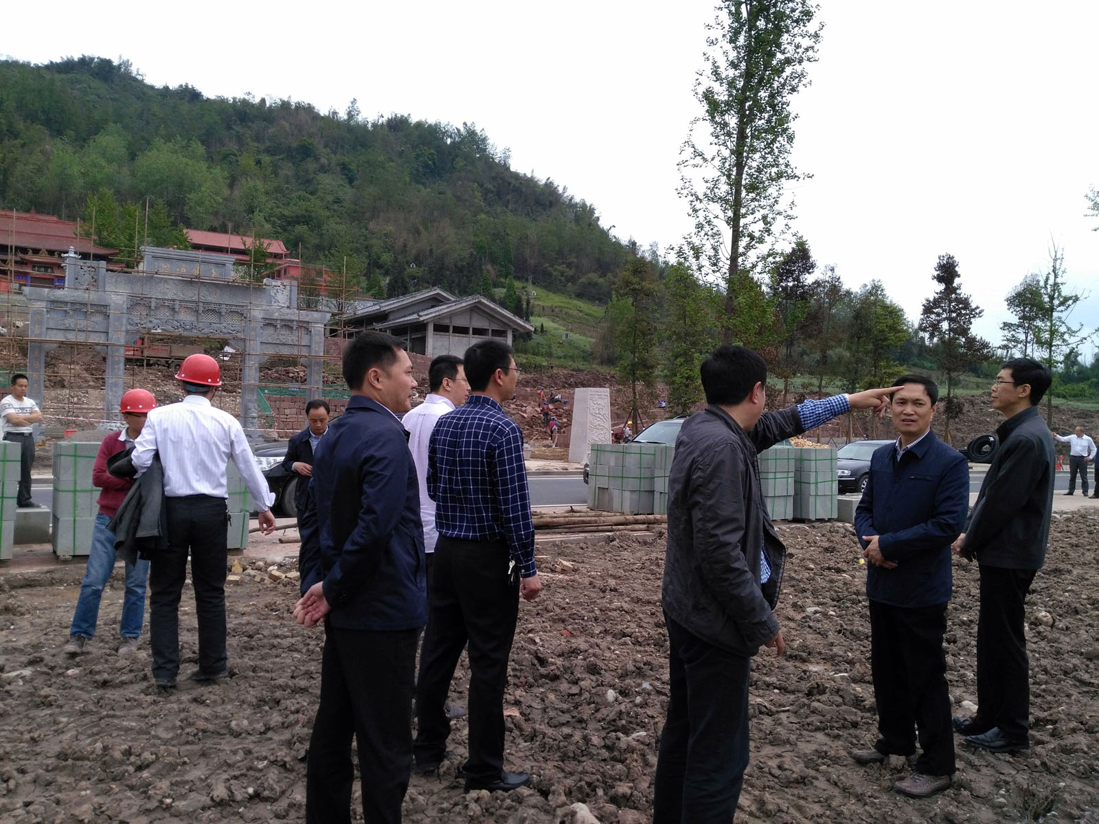 四川省副省长叶壮一行视察安徽水利天全县灾后重修项目