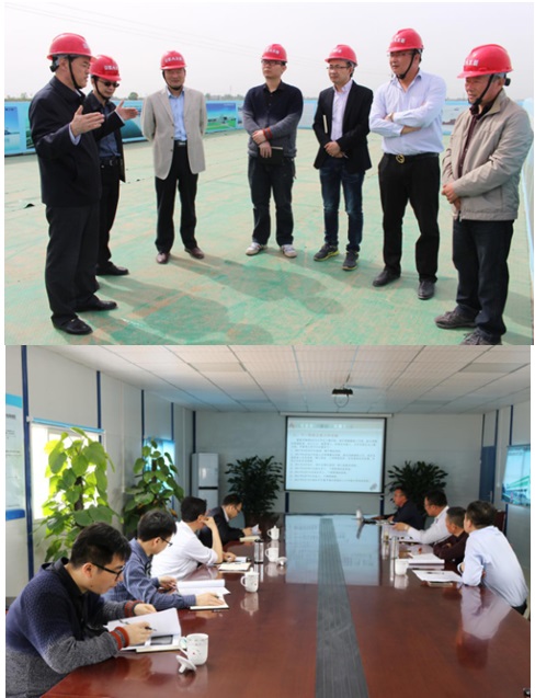 集团公司副总司理戴良军一行赴安徽水利引江济淮工程施工现场调研指导事情
