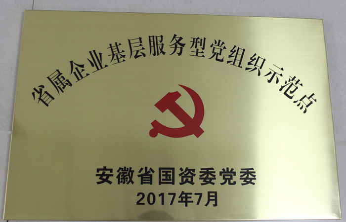 安徽三建公司喜获“省属企业下层服务型党组织树模点”称呼