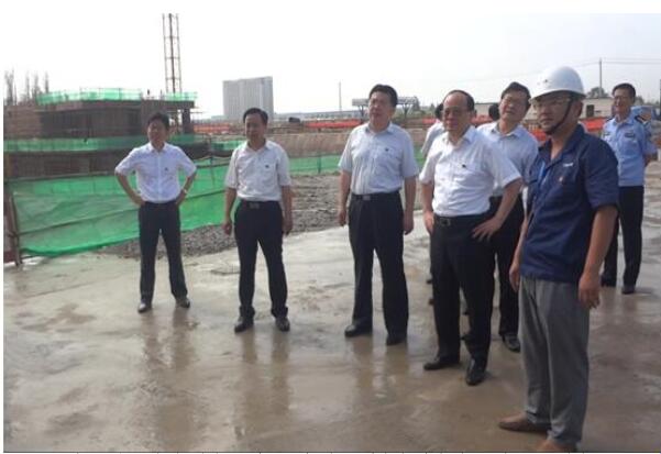 淮南市委书记沈强视察指导安徽三建淮南大通区棚户刷新项目建设
