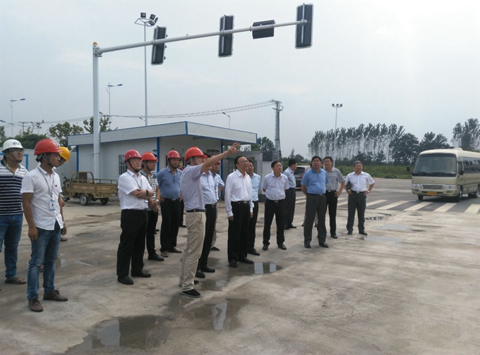 亳州市委书记汪一光一行莅临安徽交航亳州365英国上市承建的物流中心及互联网佳项目旅行调研