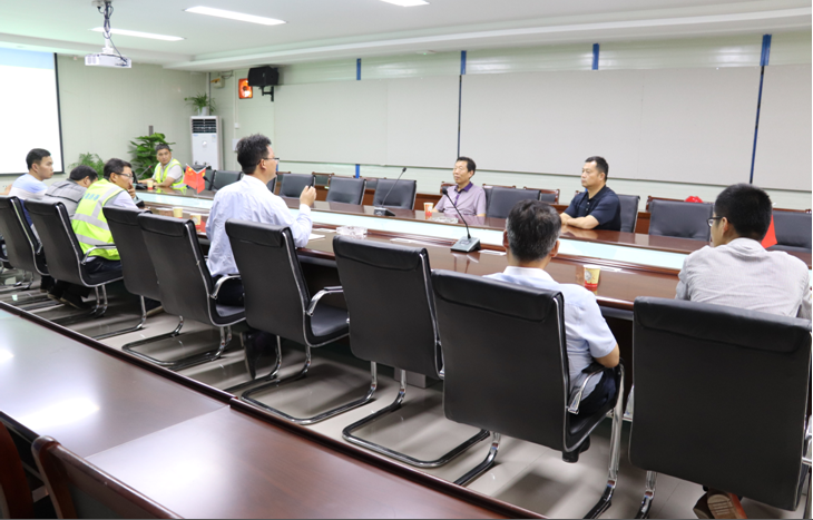 安徽路港公司董事长李振标赴合安改扩建02标项目检查指导事情 