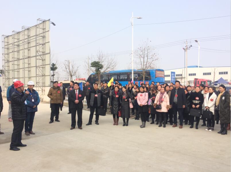 凤阳县人大观摩团观摩安徽三建苏商科技园项目
