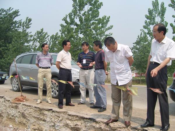 定远县张宏副县长视察省路桥集团S311滁定段03标