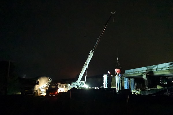 安徽路港“学史力行，，，大干四序度”系列报道2：抢阴天、战雨天，，，芜合01标大干快上抢进度