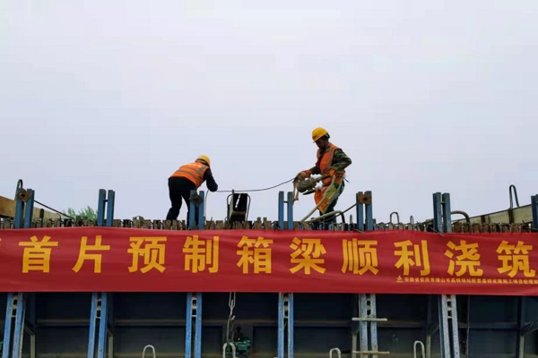安徽路港“学史力行，，，，大干四序度”系列报道5：与时间赛跑，，，，潜山PPP项目全力冲刺年度目的