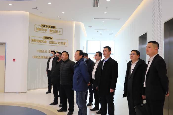 赵时运会见中建（上海）总部党委委员、副主任徐建林一行