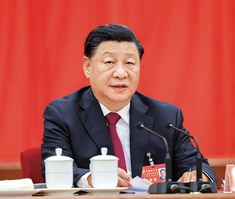 习近平：为实现党的二十大确定的目的使命而团结奋斗