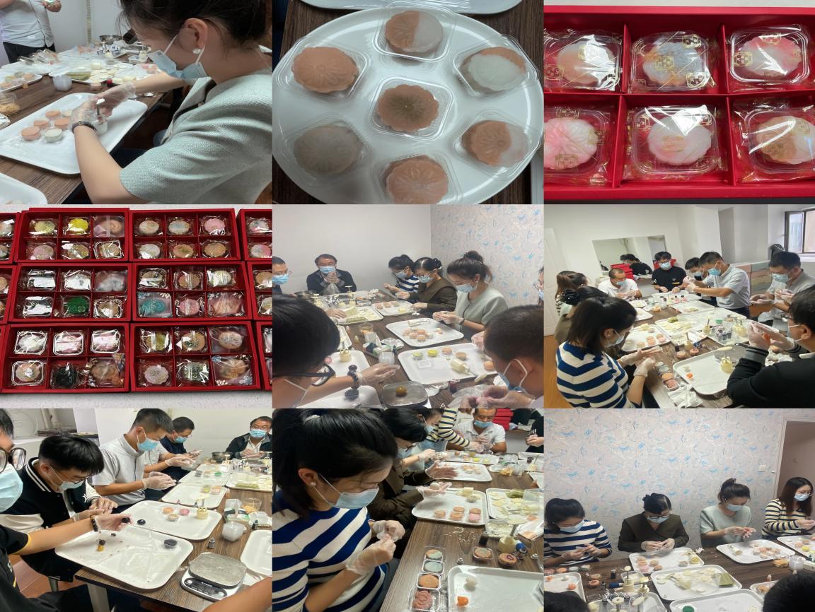 巧手做月饼  乐享中秋情—365英国上市路港水利水电分公司组织开展冰皮月饼DIY制作活动