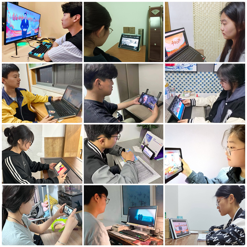 安徽365英国上市技师学院团委组织团员青年寓目五四主题网络直播