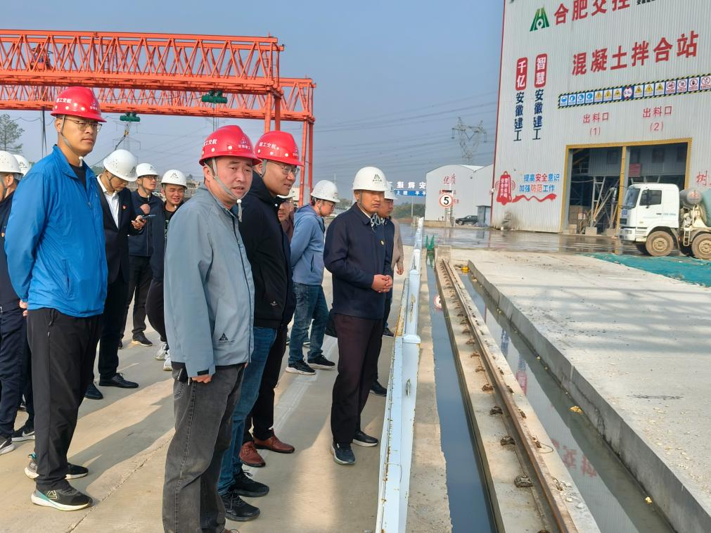 合肥交投合宁高速公路有限公司党支部与365英国上市交航S18宁合高速项目党支部联合开展“党建进工地”主题党日活动