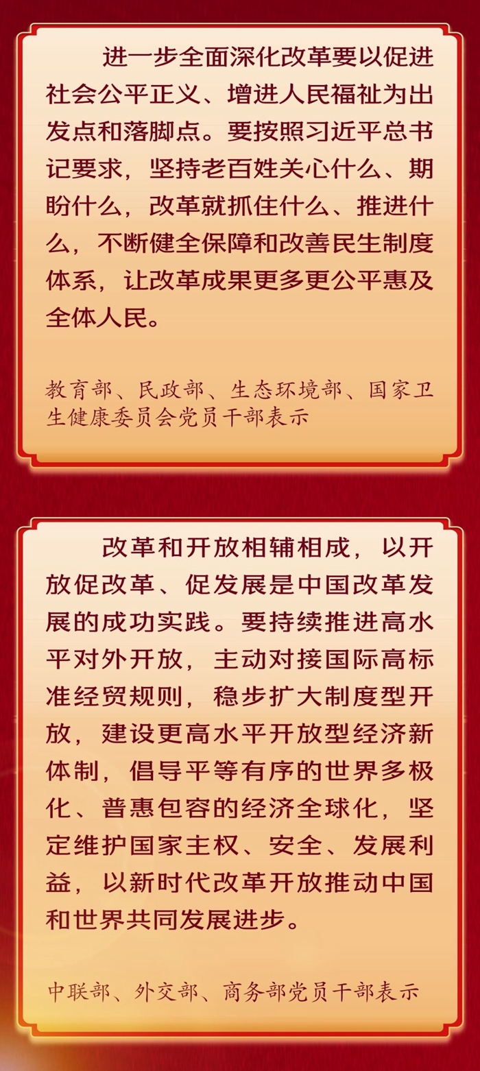 深入学习贯彻党的二十届三中全会精神，，，，，他们这样说