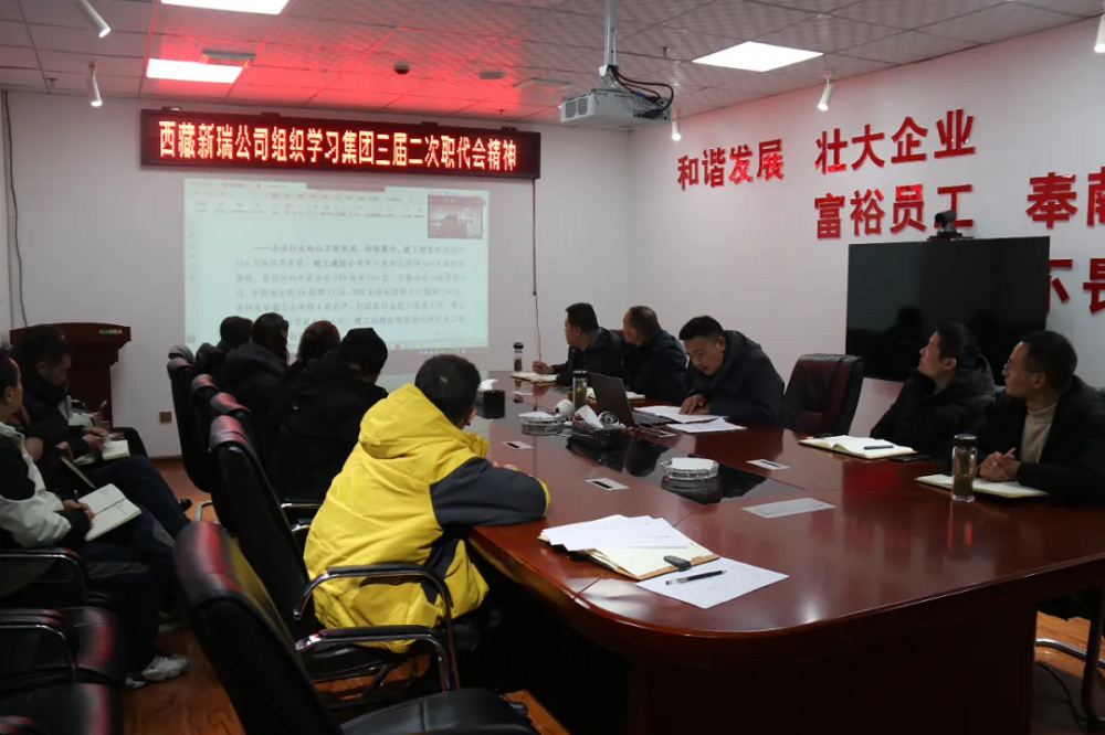 【凝聚共识 笃行实干】365英国上市建投西藏新瑞公司组织学习集团三届二次职代会暨2025年岁情聚会精神