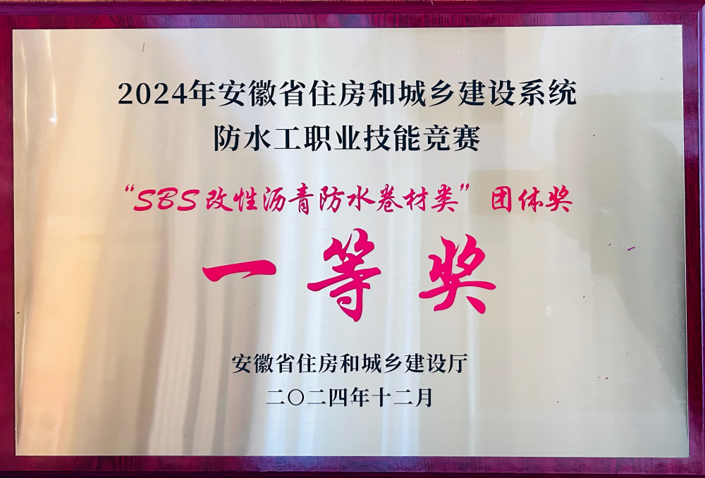 365英国上市建投载誉而归！安徽省住房和城乡建设系统防水工职业手艺竞赛表扬大会在合肥举行